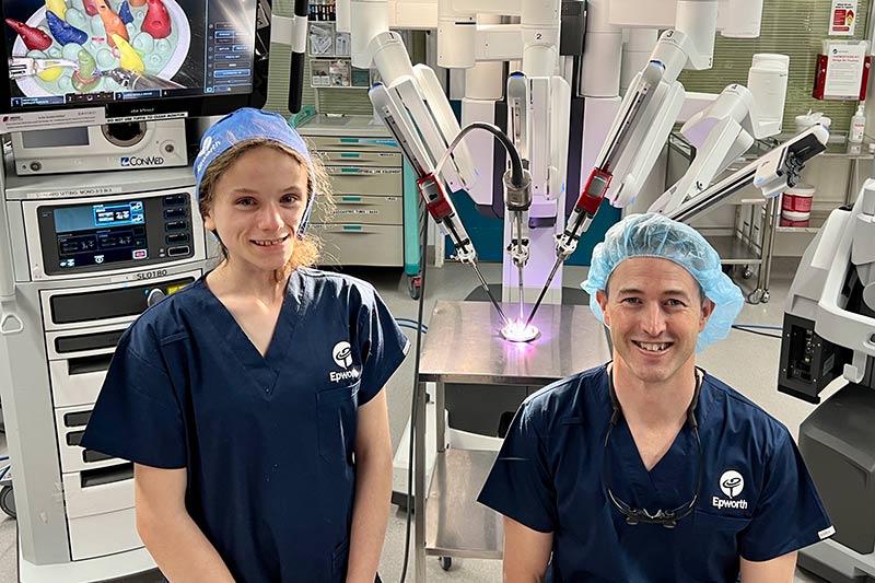 History making robotic surgery patient returns to Epworth - Epworth HealthCare