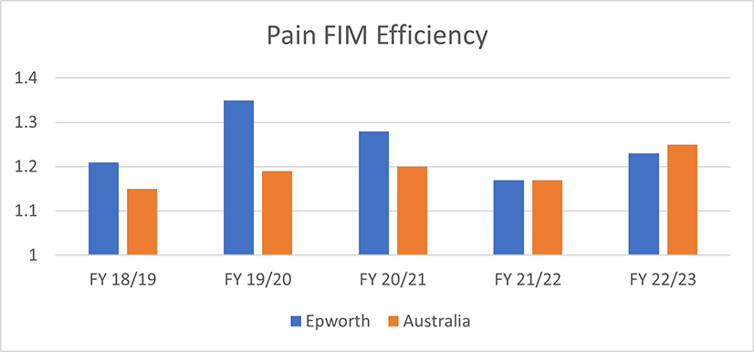 Pain FIM Efficiency